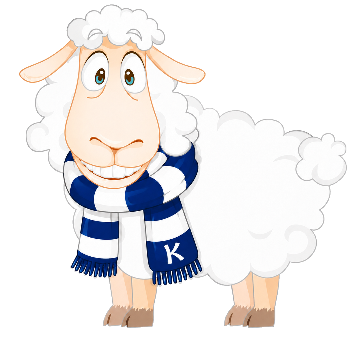 NORD 5 Schaf mit Kickers-Schal